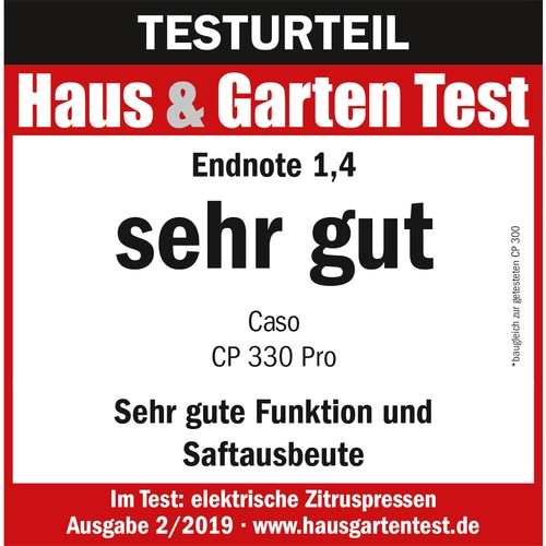 CASO CP 330 Pro Design Zitruspresse