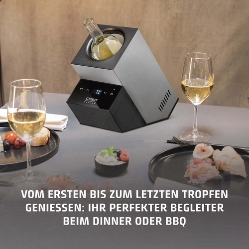 WineCase Deluxe Inox Refroidisseur à vin design pour une bouteille