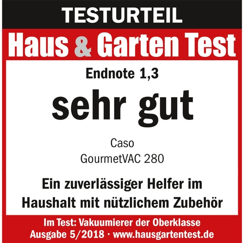 CASO GourmetVAC 280 Balkenvakuumierer