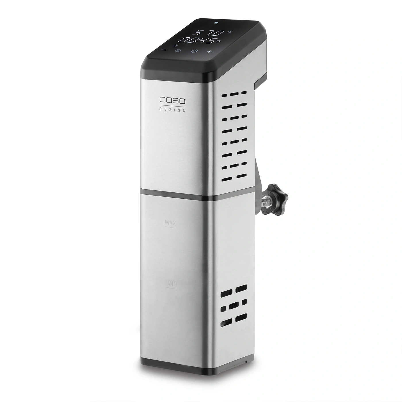 Stainless steel sous vide cooker with digital display and temperature control
