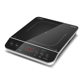 Induktionskochfeld Caso Design Touch 2000, schwarz, mit Bedienfeld und Anzeige.