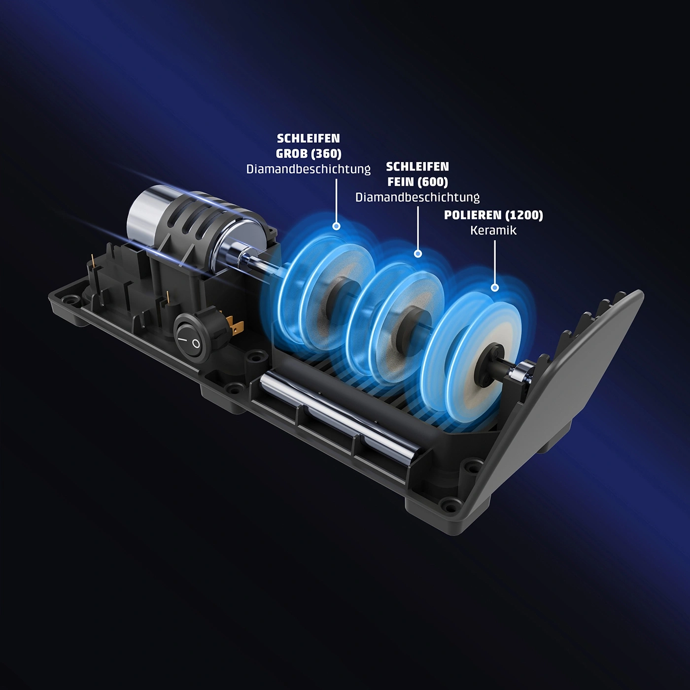 DiamondSharp Elektrischer Messerschärfer
