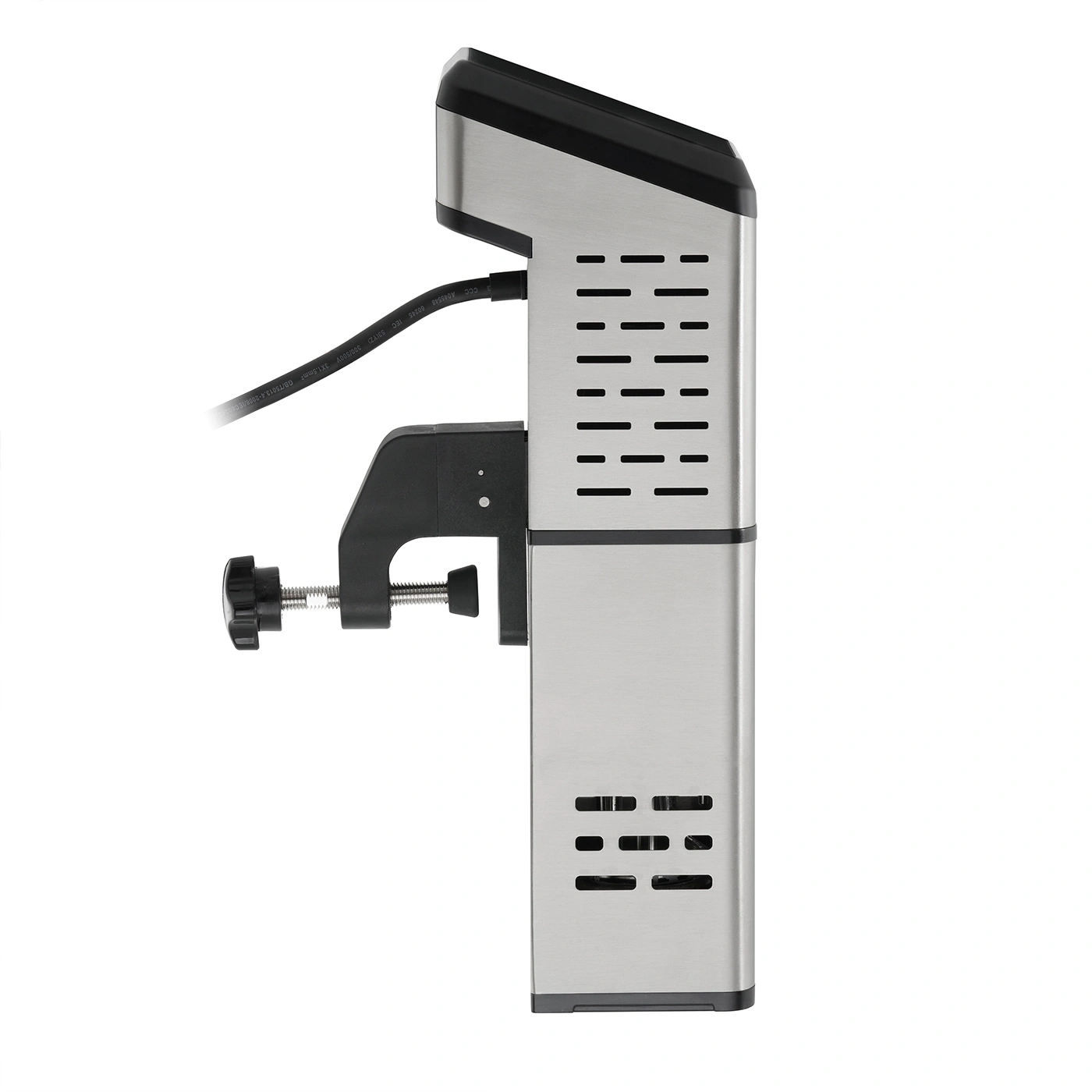 Cuiseur sous vide avec pince et cordon d'alimentation, design en acier inoxydable, appareil de cuisine