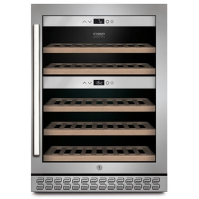 CASO WineChef Pro 40 Weinkühlschrank mit Kompressortechnik | Für bis zu 40 Flaschen | 2 Temperaturzonen