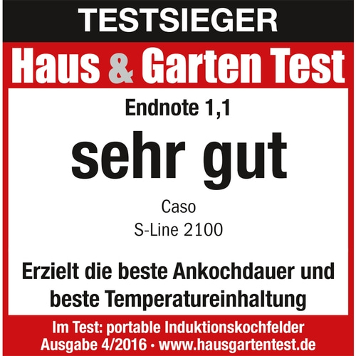 CASO S-Line 2100 Mobiles Einzelinduktionskochfeld