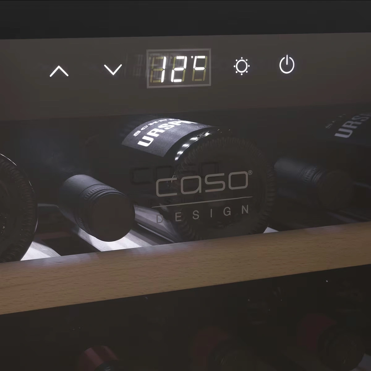 CASO WineSafe 18 EB Black Built-in - 18 bottles - Black frame