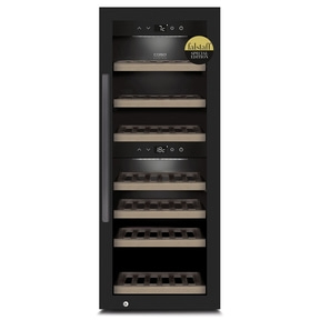 CASO WineExclusive 38 Smart Weinkühlschrank mit Kompressortechnik | Für bis zu 38 Flaschen | 2 Temperaturzonen