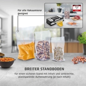 CASO Professional stand-up bag set, 25 pcs Structured bag for vacuum sealing