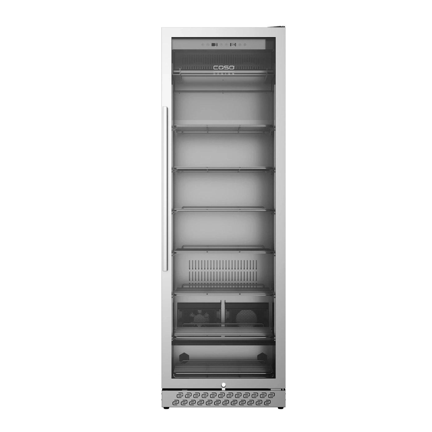 Kühlschrank mit Glastür, Edelstahl, Getränkekühler, Caso Design, Kühlung