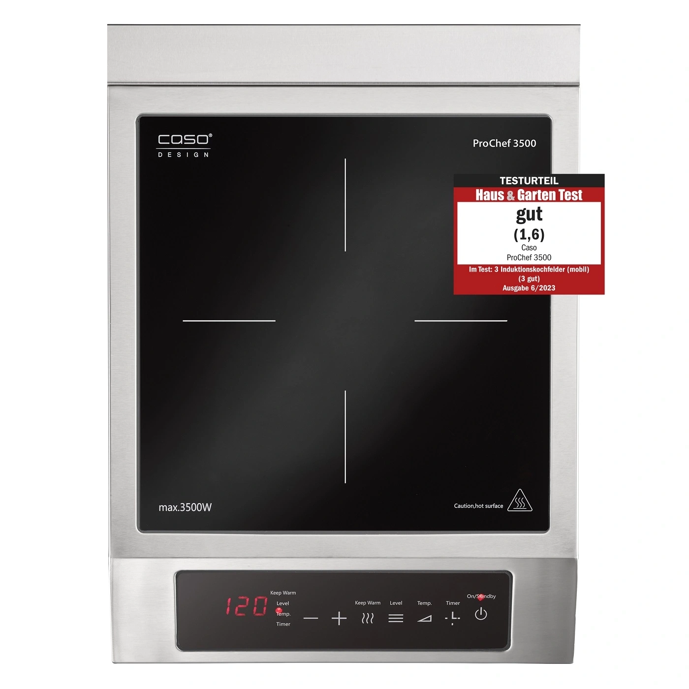 Induction hob with "Good" test rating from Haus & Garten Test