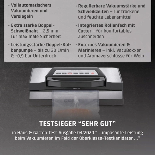 CASO VRH 700 advanced pro Machine à vide à barres