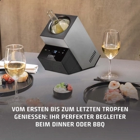 WineCase Deluxe Inox Refroidisseur à vin design pour une bouteille