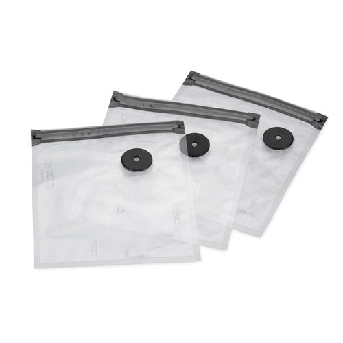 CASO Vacu ZIP-Bags 20x23 cm, 20 pièces, 150 μm Pour la mise sous vide + la cuisson sous vide
