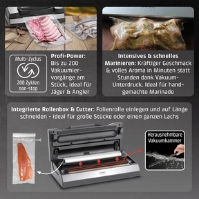 VRH 800 advanced Pro Vakuumiergerät mit extra Zubehör