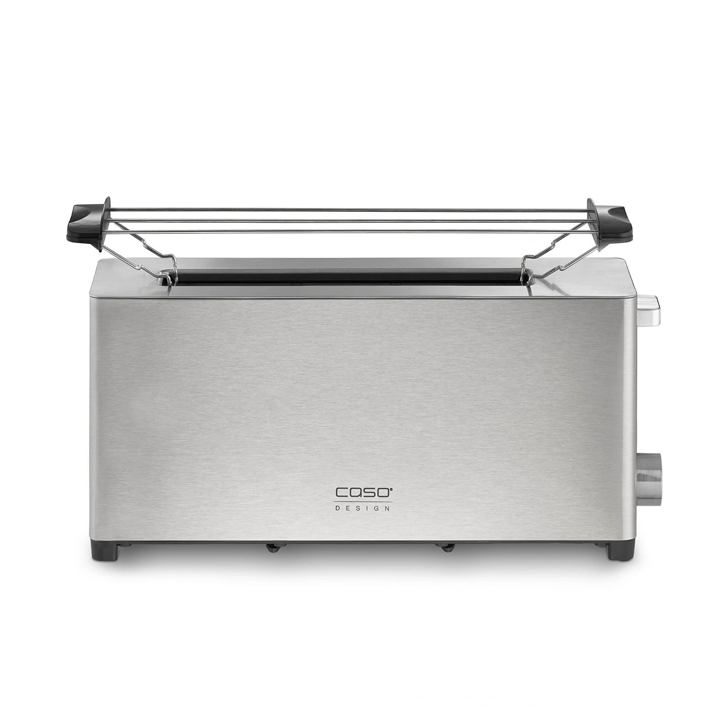 Grille-pain en acier inoxydable avec chauffe-pain, Caso Design, appareil de cuisine moderne, argenté