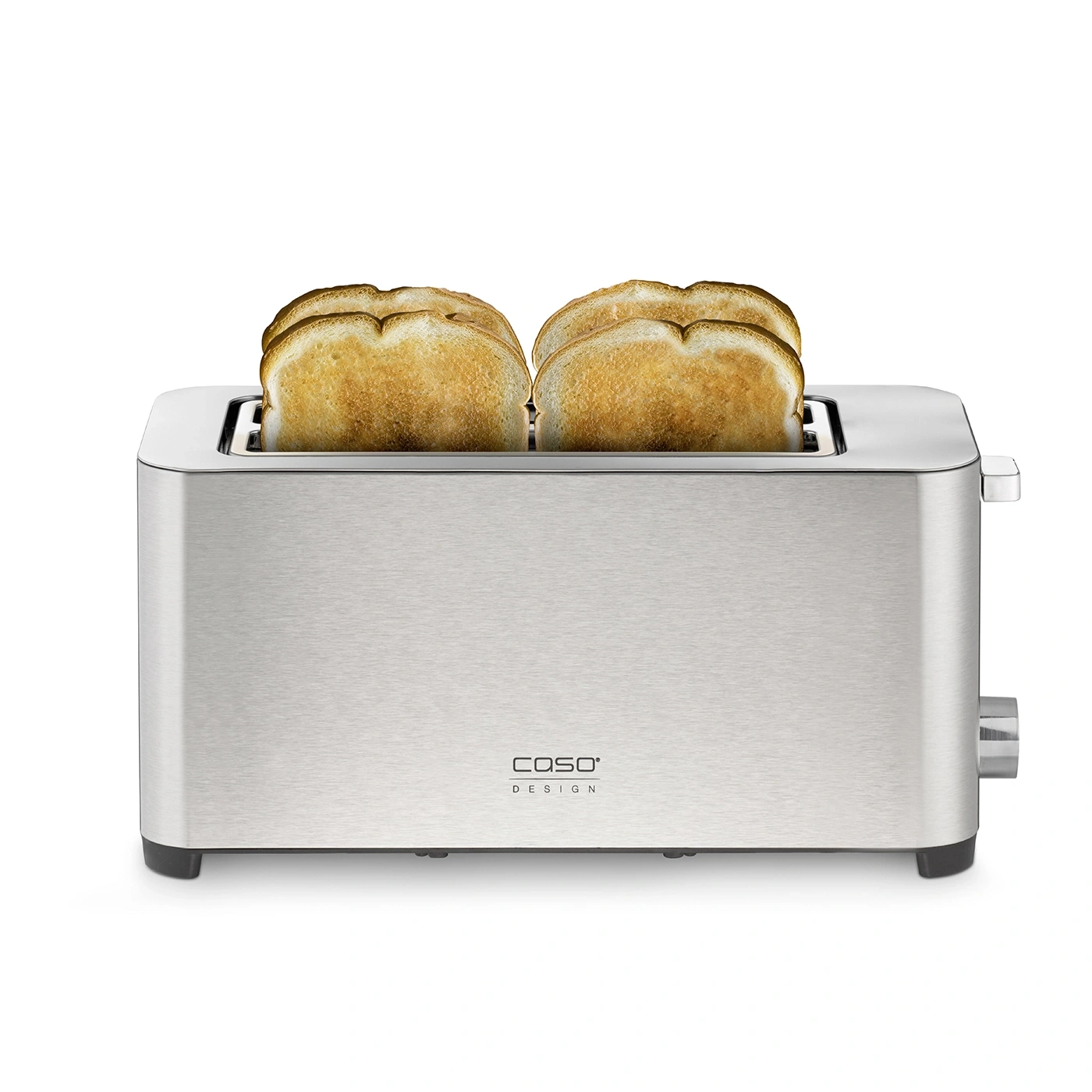 Toaster mit zwei Toastscheiben, Edelstahl, Caso Design, Frühstück