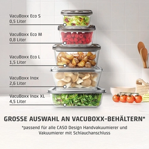 CASO Vacu OneTouch Handheld vacuum sealer incl. accessories