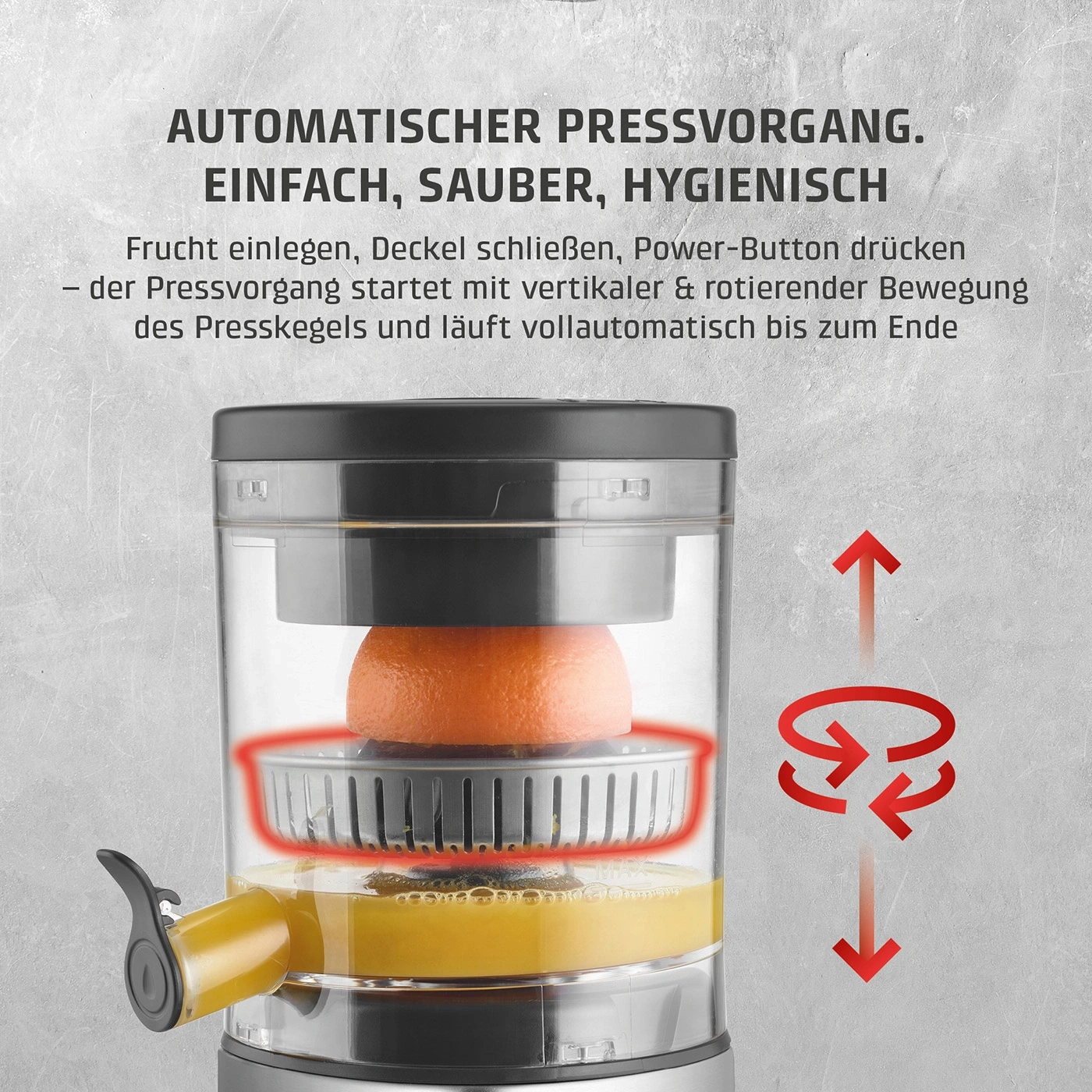 CP 440 Lift Inox Fully automatic citrus juicer