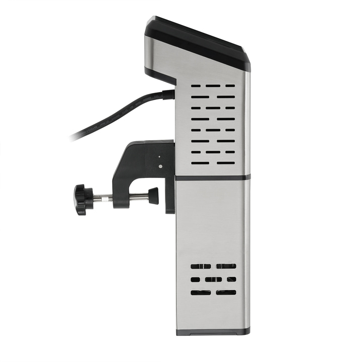 Sous-Vide-Garer mit Klemme und Stromkabel, Edelstahl-Design, Küchengerät
