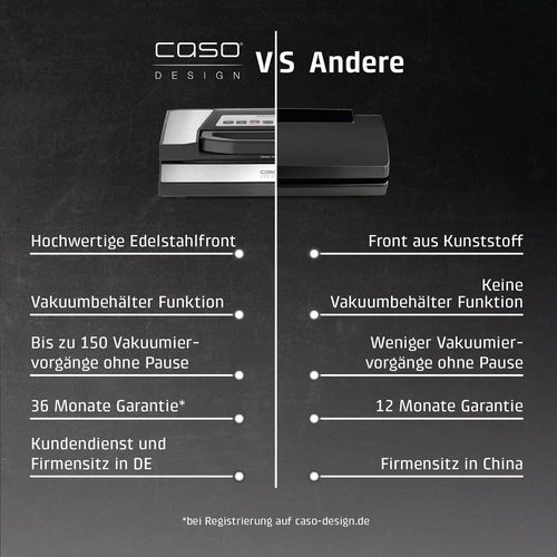 CASO VRH 700 advanced pro Machine à vide à barres