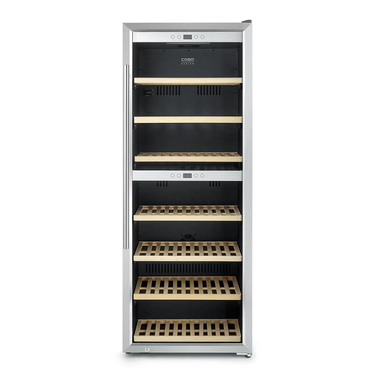 CASO WineComfort 1260 Smart Design Weinkühlschrank, für bis zu 126 Flaschen, 2 Temperaturzonen