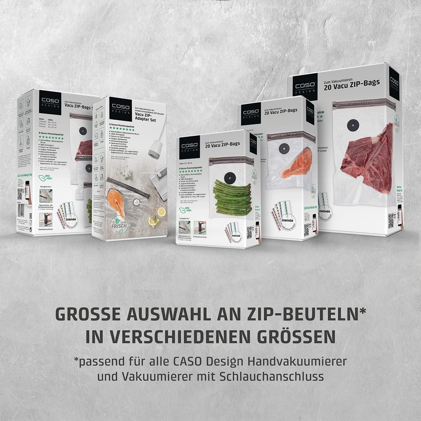 CASO Vacu OneTouch Handheld vacuum sealer incl. accessories